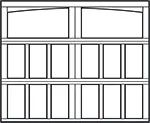 9700-7ft Arched Providence Garage Door
