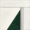 STAINED FINISHES GREEN AND WHITE Garage Door 9700
