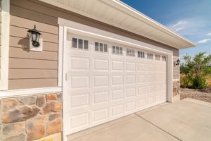 White Westfield Garage Door with a 6 WINDOW SQUARE (S)