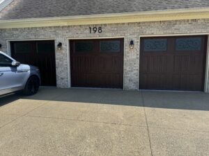 beautiful brown garage door